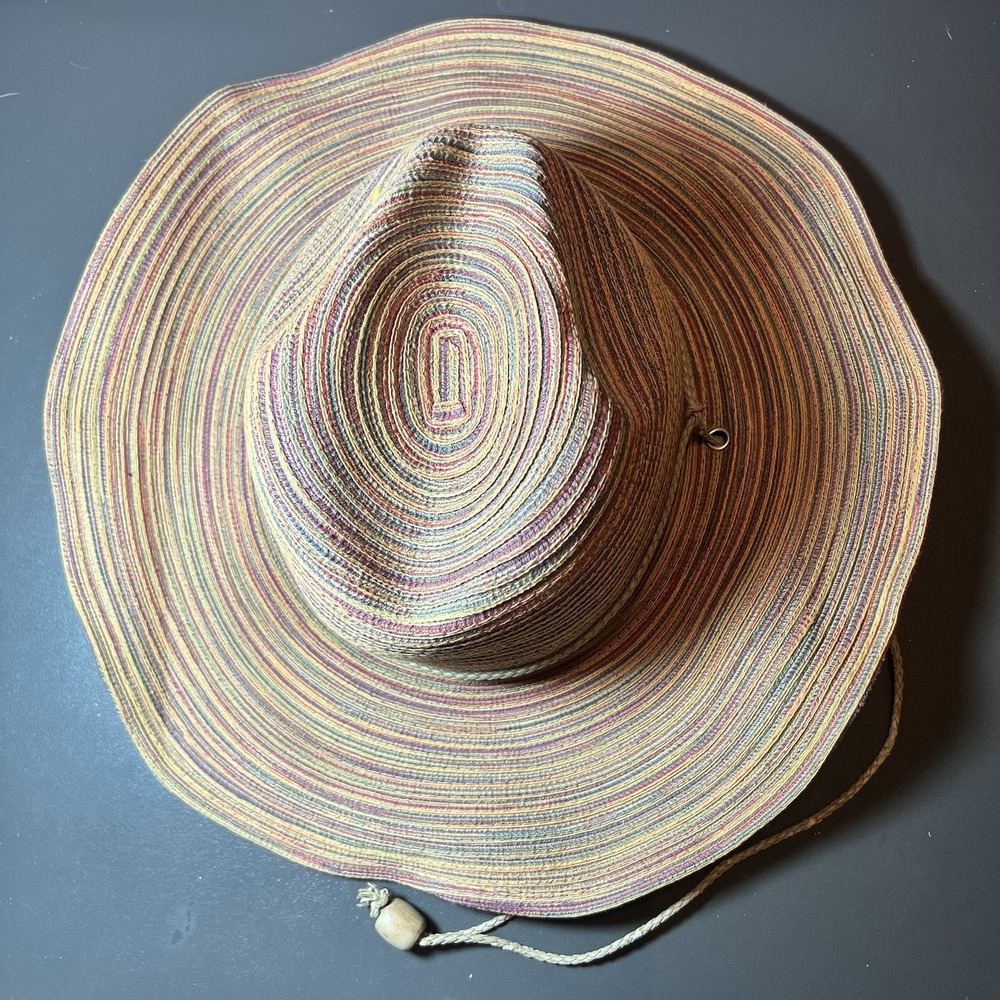 Vintage San Diego Hat Co Unisex Wide Brim Gardening Sun Hat Multicolor‎ 7.5" - Picture 2 of 14